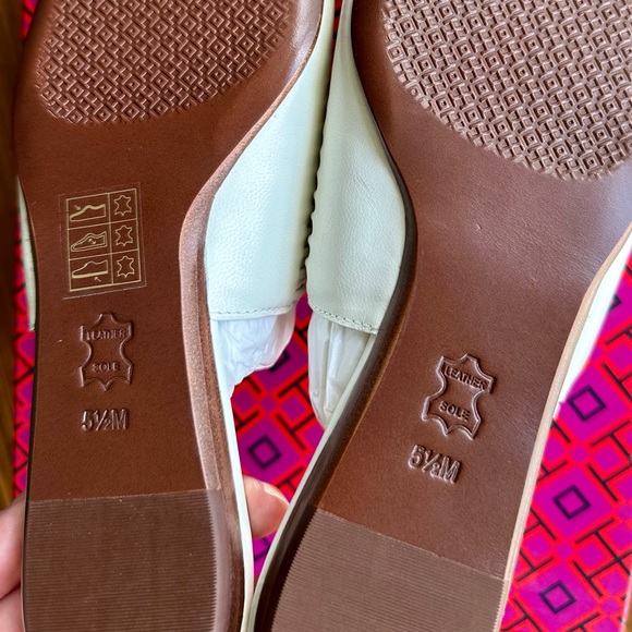 TORY BURCH Sienna Flat Slide White Backless Mule/Sandal - Picture 14 of 15